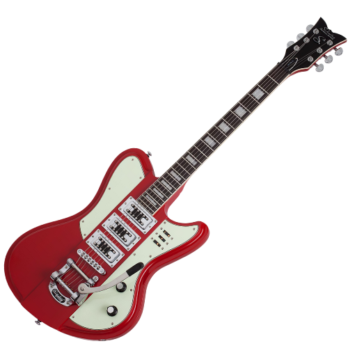Guitarra Schecter Ultra-III VRED Vintage Red com Captadores Schecter Diamond Ultra-Tron e Ponte Bigsby B50 3154