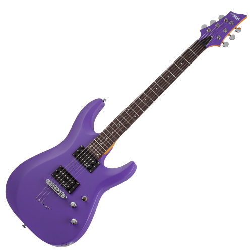 Guitarra Schecter C-6 Deluxe SP Satin Purple com Captadores Schecter Diamond Plus HH e Ponte Tune-O-Matic 429