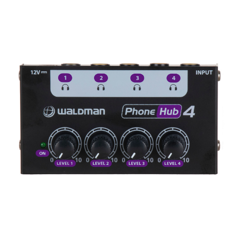 Amplificador de Fone Waldman PH-4 PhoneHub4 4 Canais Bivolt