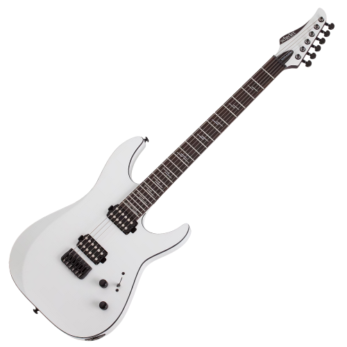 Guitarra Schecter Reaper-6 Custom GW Gloss White com Captadores Schecter USA Pasadena HSS e Ponte Floyd Rose 1500 2178