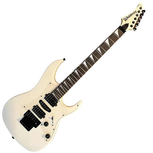 Guitarra Waldman WIG450X TWHS Trans White Satin com Captadores HSH e Ponte Floyd Rose