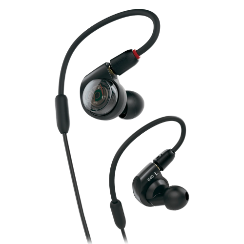 Monitor In-Ear Audio-Technica ATH-E40 com Drivers Dual Phase Push-Pull e Cabo Destacável