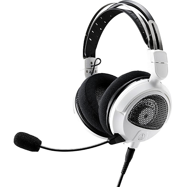 Headset Gamer Audio-Technica ATH-GDL3WH Branco Open-Back de Alta Fidelidade com Microfone Destacável