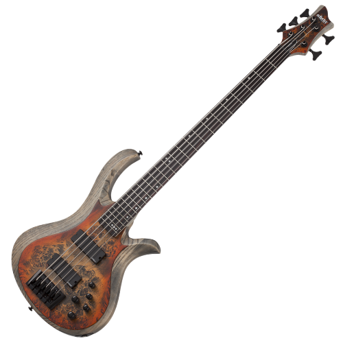 Contrabaixo Schecter Riot-5 Inferno Burst com Captadores Schecter Diamond Bass e Ponte Schecter Custom Bass 1453
