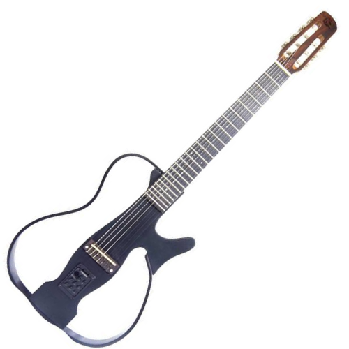 Violão Elétrico Marquês 7-VN-133BKSEQ 7 Cordas Vazado Black Fosco com Fishman Clasica III