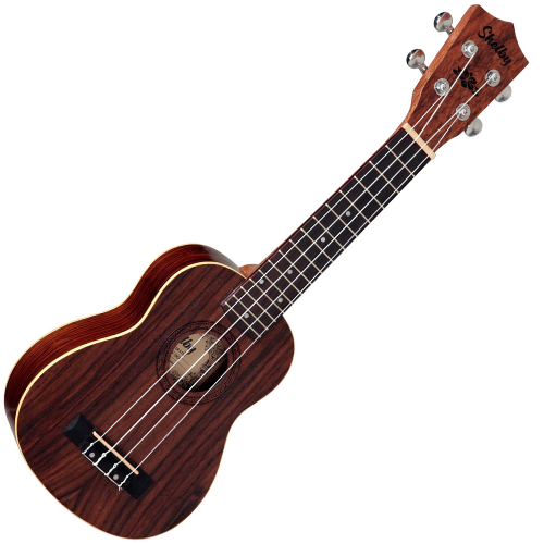 Ukulele Acústico Soprano Shelby SU21R STNT Satin Natural com Tampo Fundo e Laterais em Jacarandá Indiano