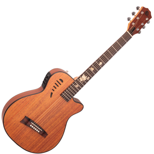 Violão Eletroacústico Marquês VA-43MGSEQ Super Flat Mahogany Fosco Aço com Fishman Presys
