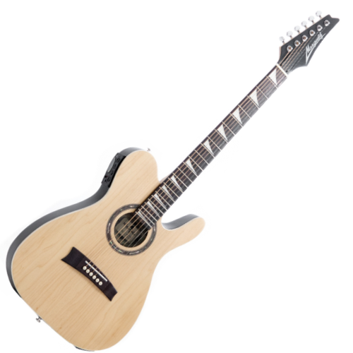 Violão Eletroacústico Marquês VA-44NSEQ Flat Sonic Natural Fosco Aço com MET-A08