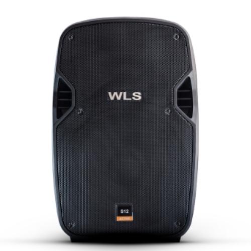 Caixa Acústica Ativa WLS S12 250W RMS com Falante 12 Polegadas Driver Titânio Bluetooth USB SD Visor Digital