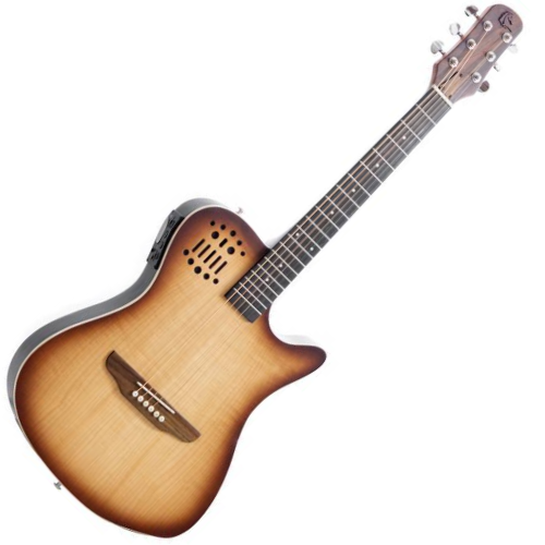 Violão Eletroacústico Marquês VA-144NBEQ Flat Travel Baby Natural Sombra Aço com MET-A08