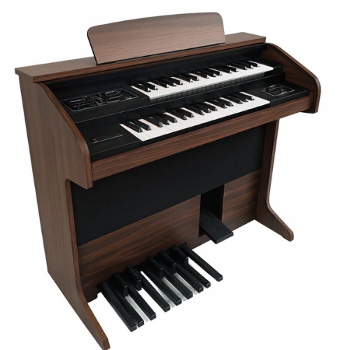 Órgão Digital Acordes Dream Marrom com 44 Teclas, 128 Timbres GM e Pedaleira de 13 Notas