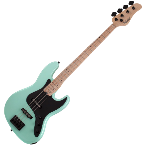 Contrabaixo Schecter J-4 SFG Sea Foam Green com Captadores Seymour Duncan SJB-3 e Ponte Schecter Custom Bass String-Thru 2910