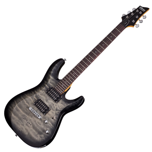 Guitarra Schecter C-6 Plus CB Charcoal Burst com Captadores Schecter Diamond Plus e Ponte Tune-O-Matic 446