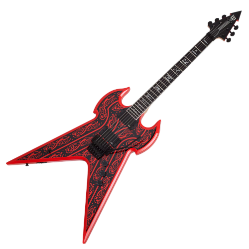 Guitarra Schecter Wylde Audio Blood Eagle RD Red com Captadores EMG 81/85 e Ponte Tune-O-Matic 4580