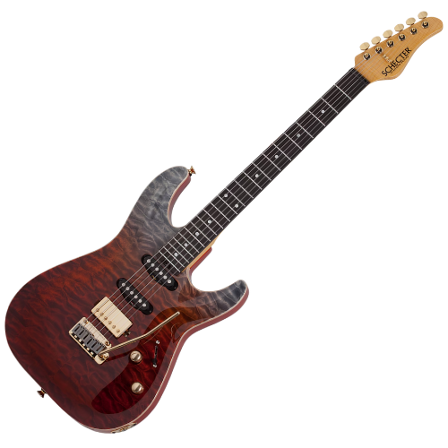Guitarra Schecter California Classic BF Bengal Fade com Captadores Schecter USA Pasadena Plus e Pasadena e Ponte Schecter 2-Point Tremolo 7303