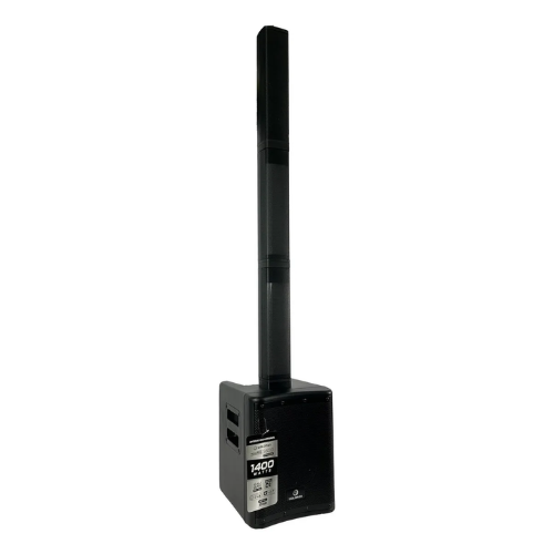 Caixa Amplificada Waldman TWR-1400CH-8 Sistema Torre Ativo Cor Preto com 350W RMS Bateria Recarregável e Bluetooth
