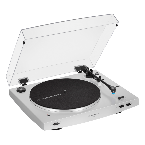 Toca-Discos Audio-Technica AT-LP3XBT White com Acionamento por Correia Automático, Bluetooth Qualcomm aptX Adaptive, Pré-Amplificador Fonográfico e Cápsula AT-VM95C