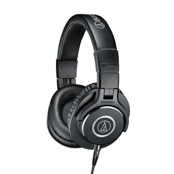 Fone de Ouvido Profissional Audio-Technica ATH-M40x com Drivers 40mm, Cabos Desconectáveis e Design Circumaural Fechado