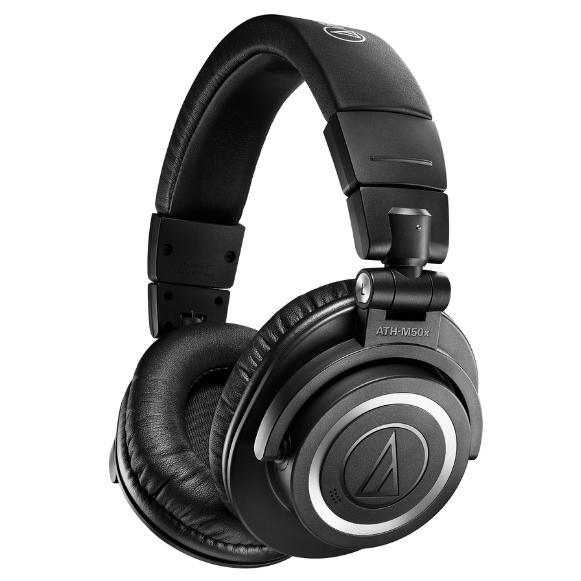 Fone de Ouvido Profissional Sem Fio Audio-Technica ATH-M50xBT2 com Drivers 45mm Neodímio, Bluetooth 5.0 LDAC/AAC/SBC, Bateria 50 Horas e App A-T Connect