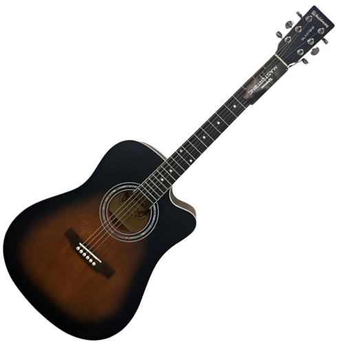 Violão Eletroacústico Aço Waldman DCE-41 LSB Sunburst Folk