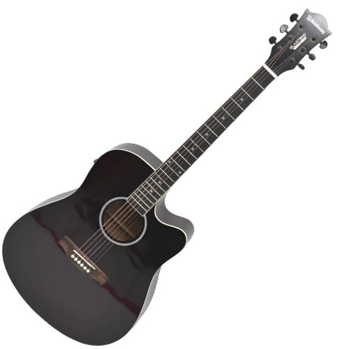Violão Eletroacústico Aço Waldman DCE141 DBN Linha Blastone Fine Dark Brown