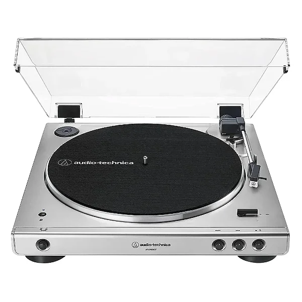 Toca-Discos Audio-Technica AT-LP60XBT-SV Bluetooth Automatico Belt-Drive Prata