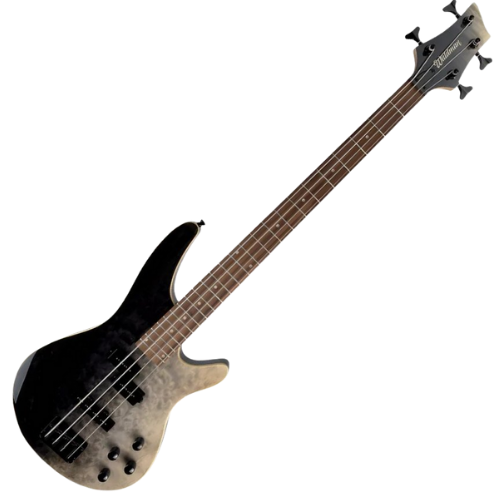 Contrabaixo Ativo Waldman WIB300 BKSH Black Shadow 4 Cordas com Captadores PJ e Equalização Ativa e Bag