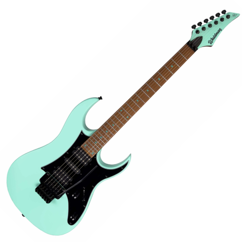Guitarra Waldman WIG250 LG Light Green com Captadores HSH Cerâmicos e Ponte Floyd Tremolo Black