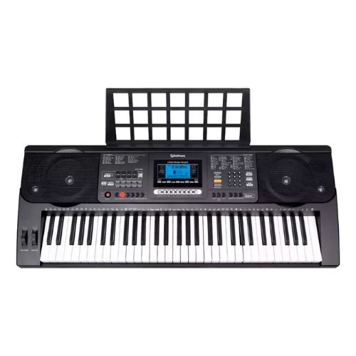 Teclado Musical Waldman CTT-800 61 Teclas Preto Afinador Integrado Metrônomo Timbres Ritmos