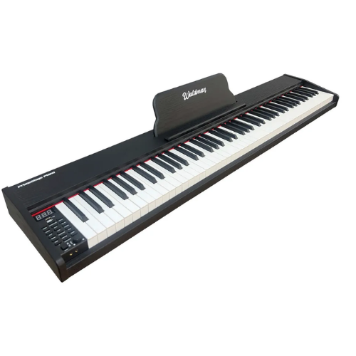 Piano Digital Waldman WPS-88 Primestage 88 Teclas Semi-Pesadas Preto Polifonia 64 Timbres 64 Ritmos 600