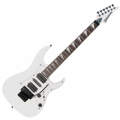 Guitarra Waldman WIG350 WH White com Captadores HSH Cerâmicos e Ponte Floyd Rose Original Flutuante