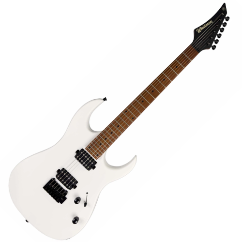 Guitarra Waldman WIGR120 WH White com Captadores HH Cerâmicos e Ponte Tremolo Semi-Flutuante 2 Pivôs