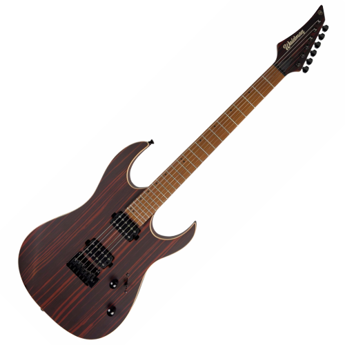 Guitarra Waldman WIGR220 DN Dark Natural com Captadores HH Cerâmicos e Ponte Tremolo Semi-Flutuante 2 Pivôs Black