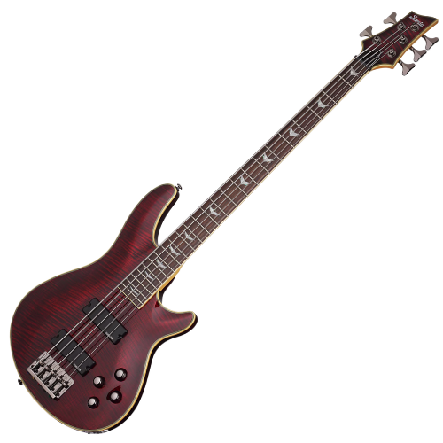 Contrabaixo Schecter Omen Extreme-5 Black Cherry (BCH) 5 Cordas com Captadores Schecter Diamond Bass e Pré-Ativo 2-Band EQ 35" Scale 2041