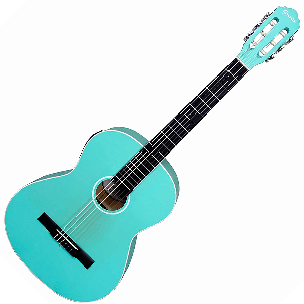 Violão Eletroacústico Nylon Giannini Start N-14 EQ Turquoise Blue Satin TBS
