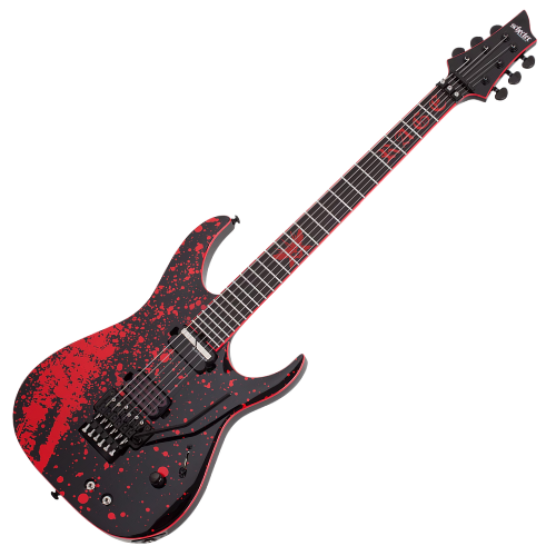 Guitarra Schecter Wylde Audio Odin Grail Obsidian Blood com Captadores EMG 81/85 e Ponte TonePros Tune-O-Matic 2484