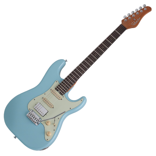 Guitarra Schecter Nick Johnston Traditional HSS Atomic Frost com Captadores NJ Single-Coil e Diamond '78 Humbucker e Ponte Diamond Vintage Tremolo 1542