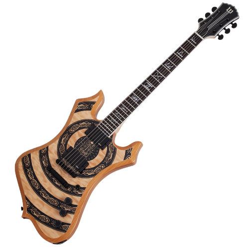 Guitarra Schecter Wylde Audio Nomad Norse Dragon Raw Top com Captadores EMG 81/85 e Ponte TonePros Tune-O-Matic 4575