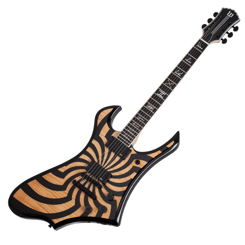 Guitarra Schecter Wylde Audio Odin Grail Black Burst Buzzsaw com Captadores EMG 81/85 e Ponte TonePros Tune-O-Matic 4577