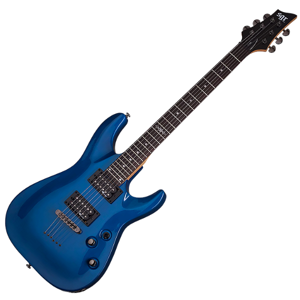 Guitarra Schecter C-1 SGR EB Electric Blue 6 Cordas com Captadores Schecter Diamond Plus Ponte Tune-O-Matic e Corpo Basswood 3804