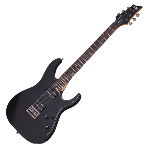 Guitarra Schecter Banshee-6 SGR Satin Black com Captadores Diamond Plus HH e Ponte Tune-O-Matic String-Thru 3852