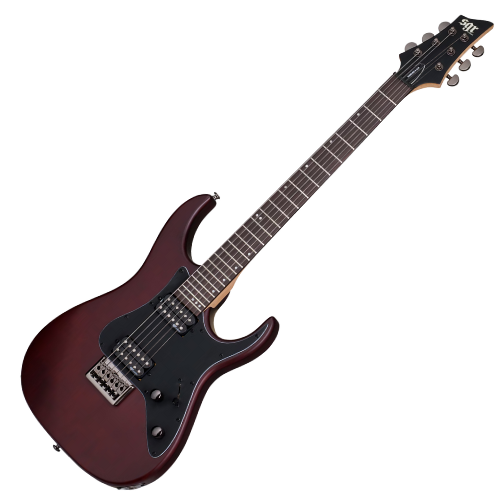 Guitarra Schecter Banshee-6 SGR Walnut Satin com Captadores Diamond Plus HH e Ponte Tune-O-Matic String-Thru 3853