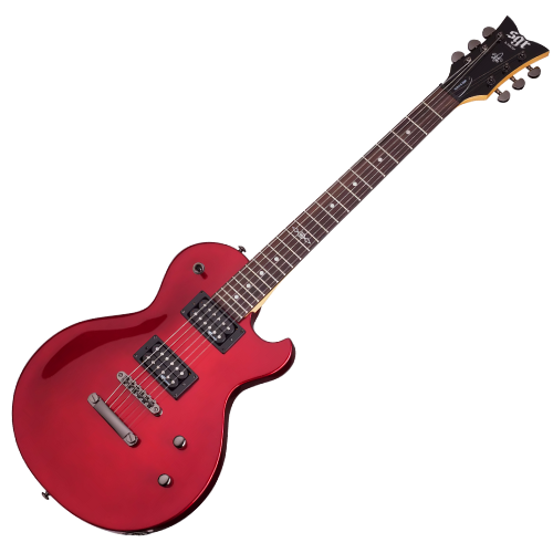 Guitarra Schecter Solo-II SGR Metallic Red com Captadores Diamond SuperRock-II HH e Ponte Floyd Rose Special 3843