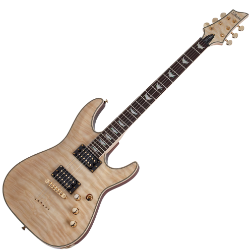 Guitarra Schecter Omen Extreme-6 Gloss Natural com Captadores Diamond Plus HH e Ponte Tune-O-Matic String-Thru 2033