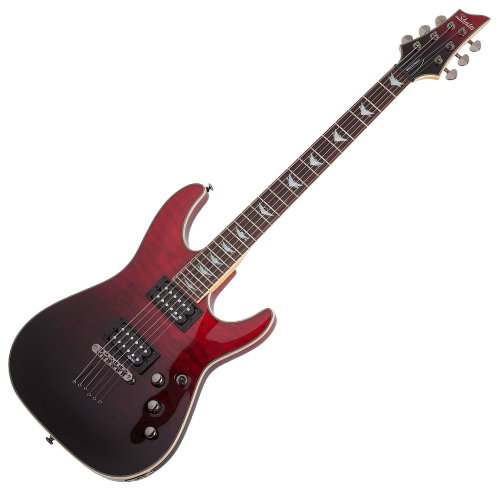 Guitarra Schecter Omen Extreme-6 Blood Burst com Captadores Diamond Plus HH e Ponte Tune-O-Matic String-Thru 2034