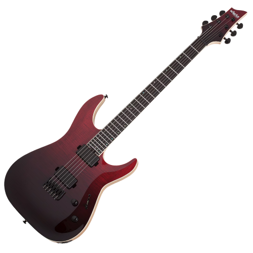 Guitarra Schecter C-1 SLS Elite Blood Burst com Captadores Fishman Fluence Modern HH e Ponte Hipshot Hardtail 1370