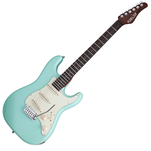 Schecter Nick Johnston PT LH AG Atomic Green com Captadores Schecter Diamond Nick Johnston HSS e Ponte Diamond PT-S; 1734