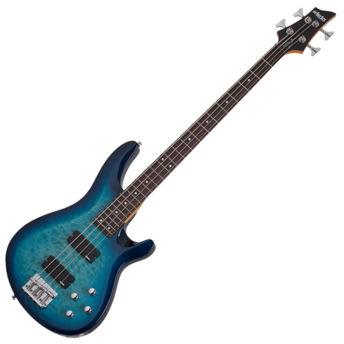 Contrabaixo Schecter C-4 Plus Ocean Blue Burst com Captadores Diamond Bass e Ponte Diamond Bass 589