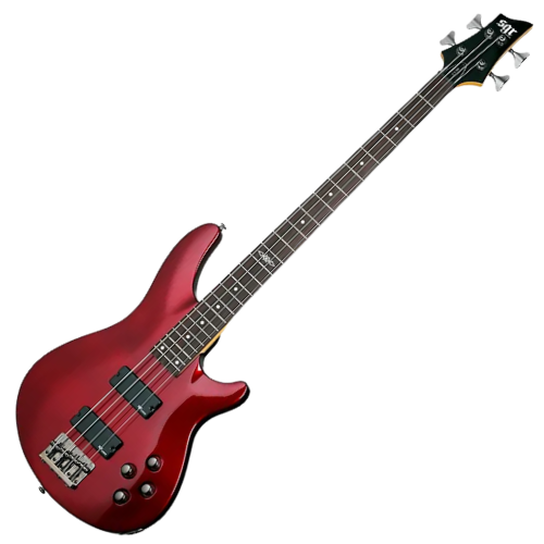 Contrabaixo Schecter SGR C-4 Bass Metallic Red com Captadores Diamond Bass e Ponte Diamond Bass 3817