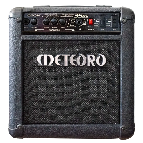 Cubo Amplificador para Contrabaixo Meteoro Space Junior 35BS 35W Preto com Entrada Aux e Saída para Fone